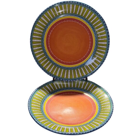 Valencia Certified International Nancy Green 11" Dinner Plates Multicolor  Set O - Picture 4 of 8